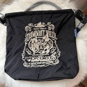 Ball and chain Disney print Black Steamboat Willie Messenger Bag